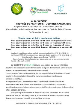 Tournoi caritatif de golf